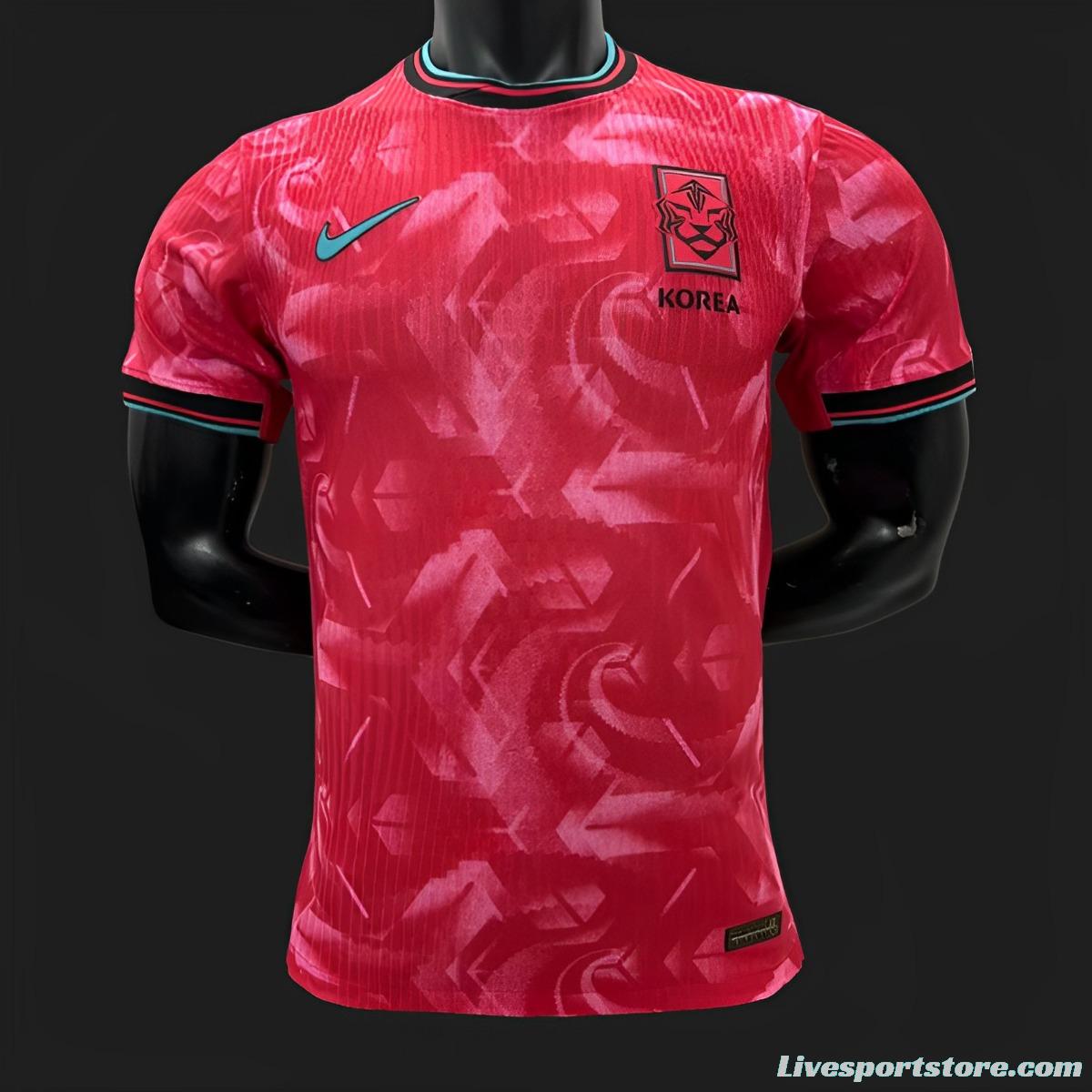 Player Version 2024 South Korea Home Jersey