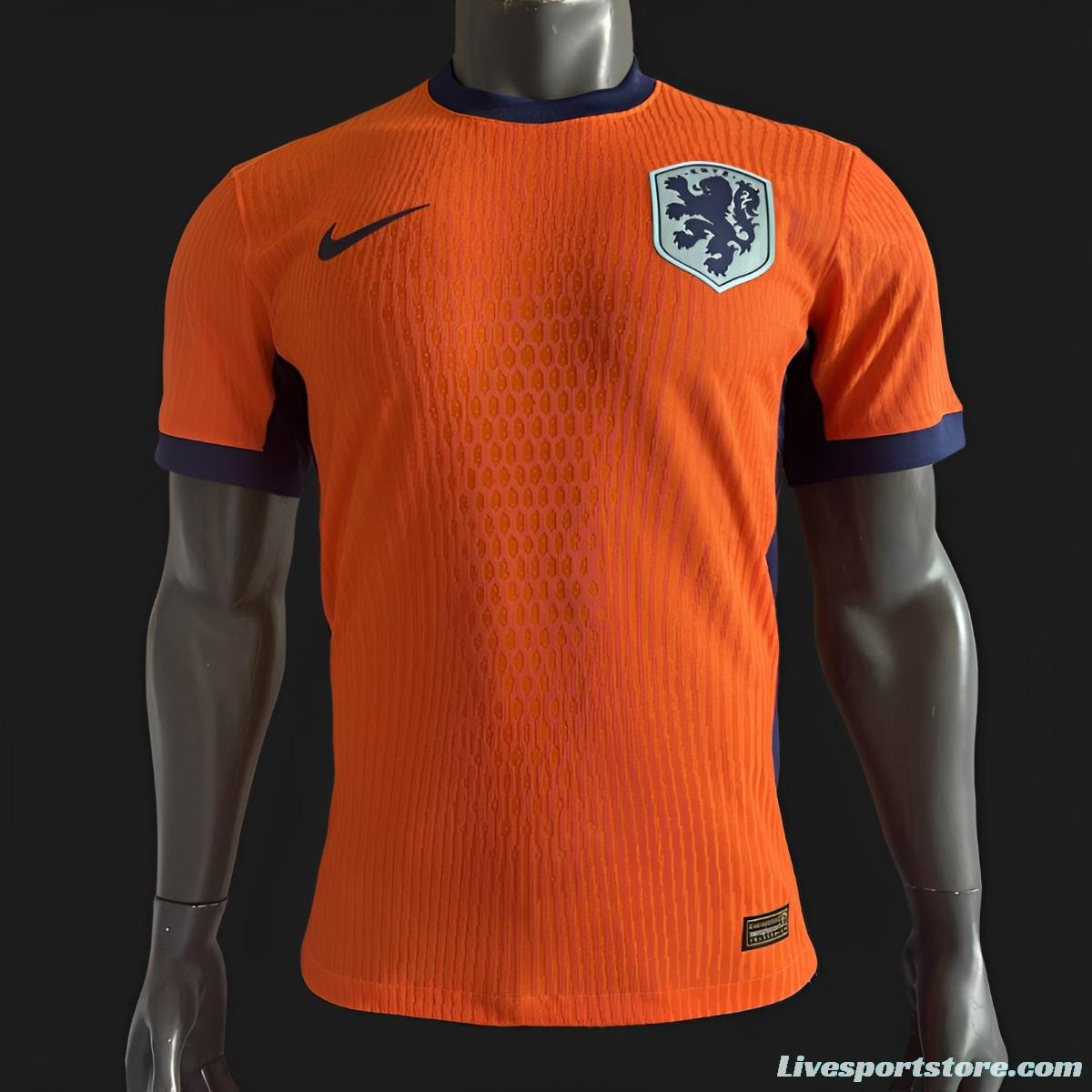 Player Version 2024 Netherlands Home Jersey