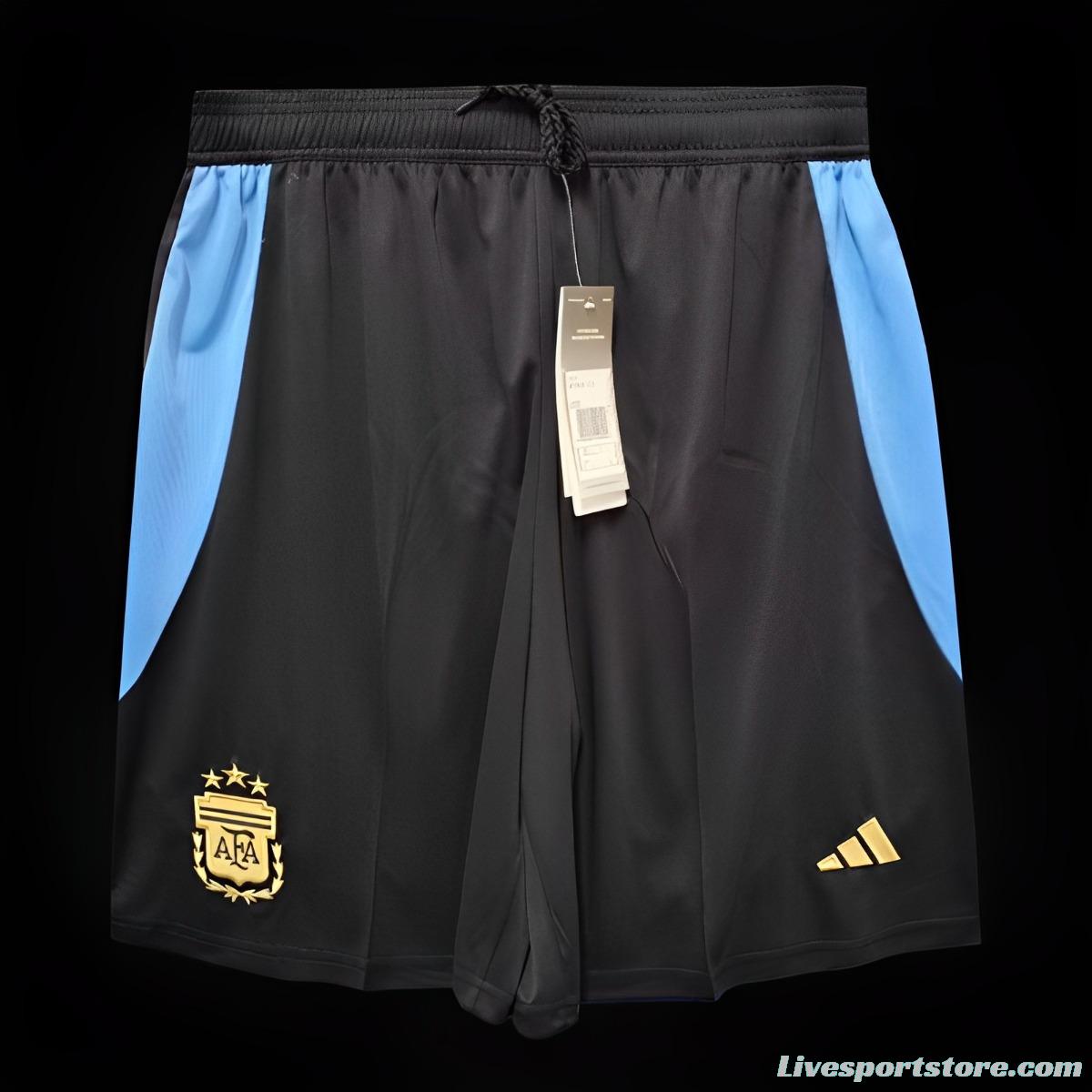 2024 Argentina Home Black Shorts