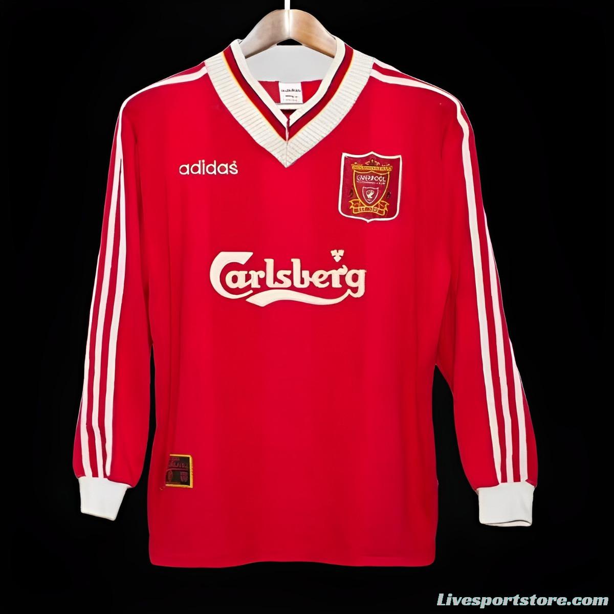 Retro 95/96 Liverpool Home Long Sleeve Jersey