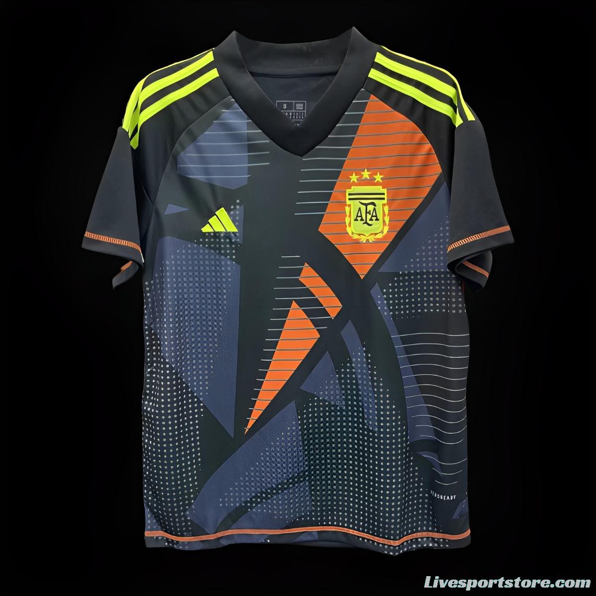 2024 Argentina Black Goalkeeper Jersey