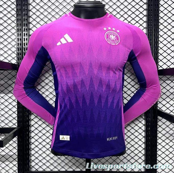 Player Version 2024 Germany Away Long Sleeve Jersey