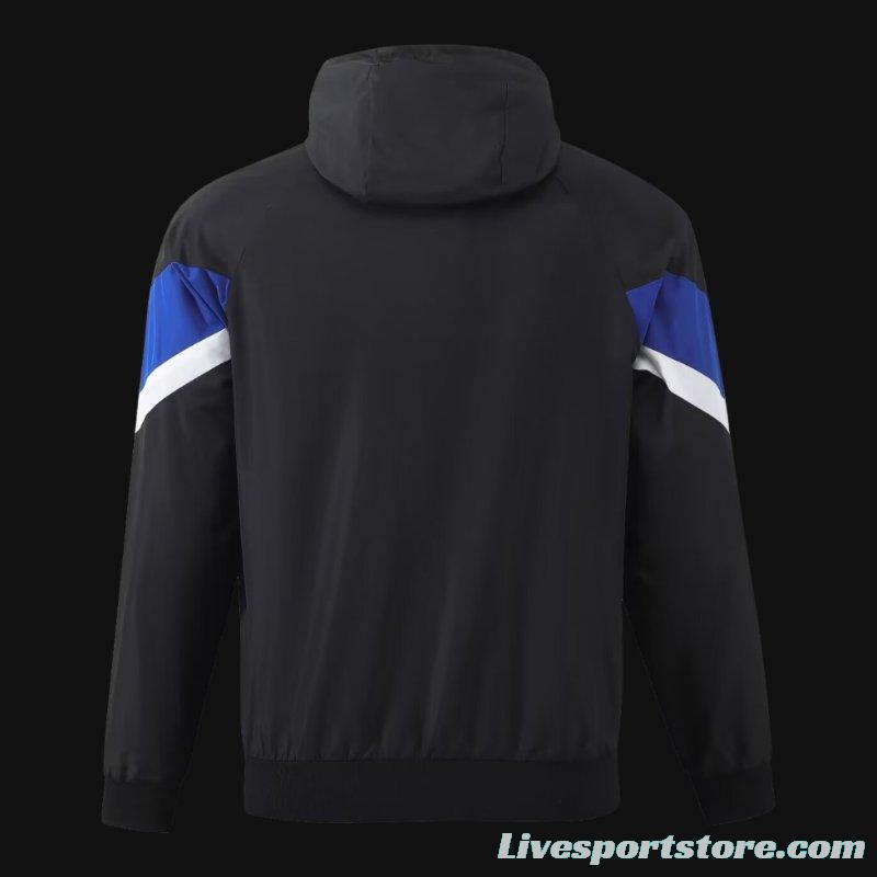 23/24 Inter Milan Black Windbreaker