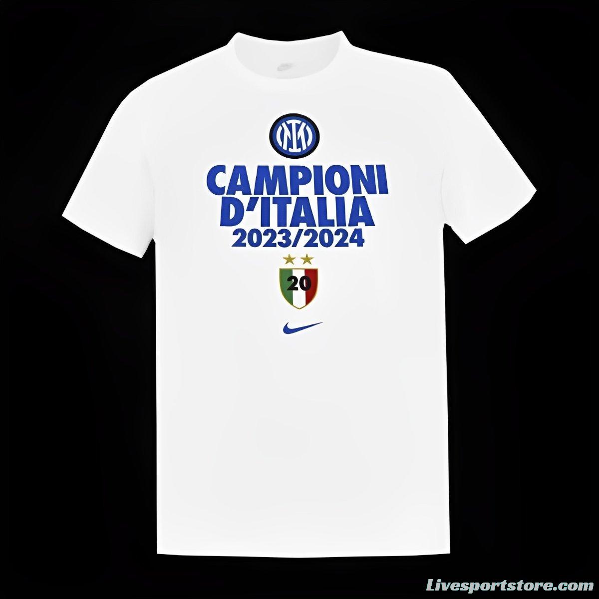 23/24 Inter Milan CAMPIONI D'ITALIA  White  T-Shirts