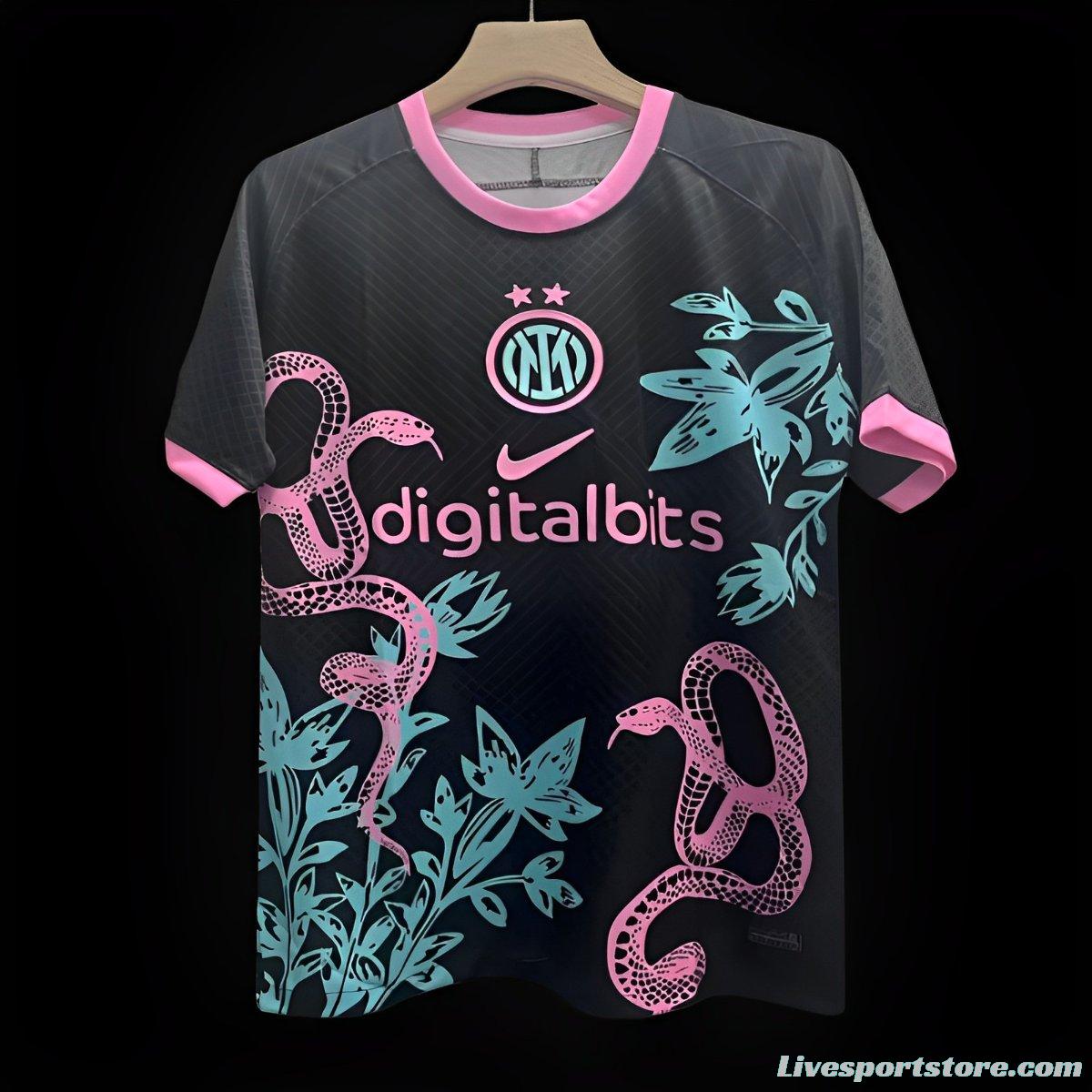 23/24 Inter Milan Pink Snake Pattern Special Jersey