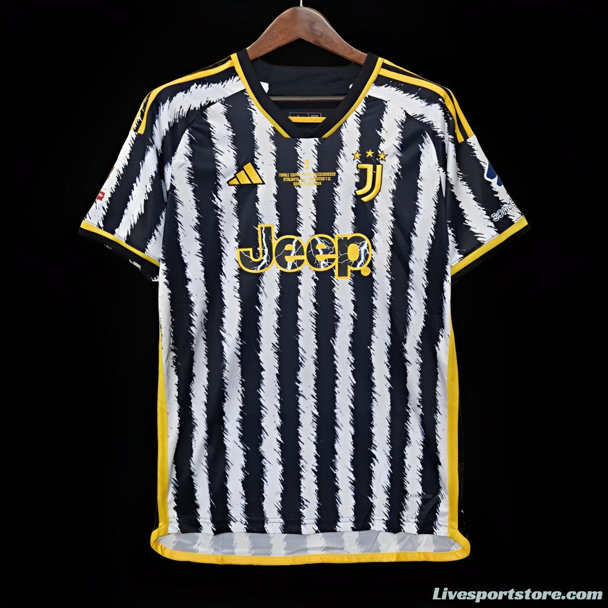 23/24 Juventus Home Coppa Italia Final Jersey