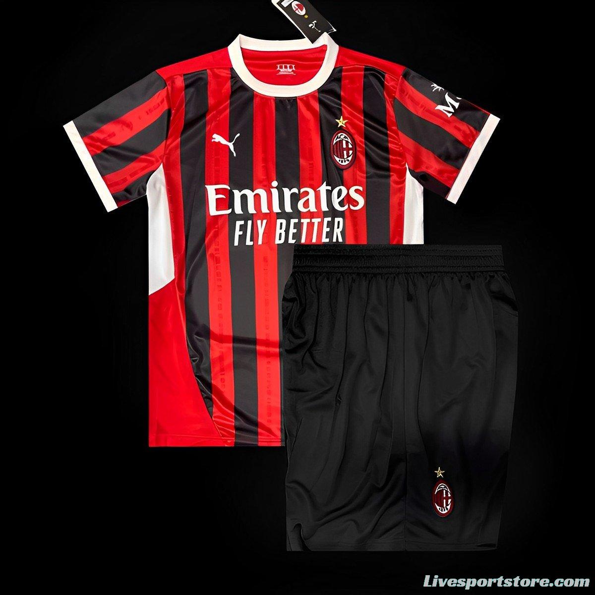 24/25 Kids AC Milan Home Jersey