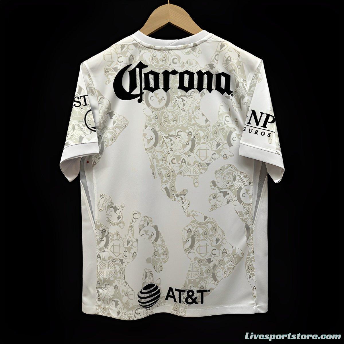 24/25 Club America White Goalkeeper Jersey