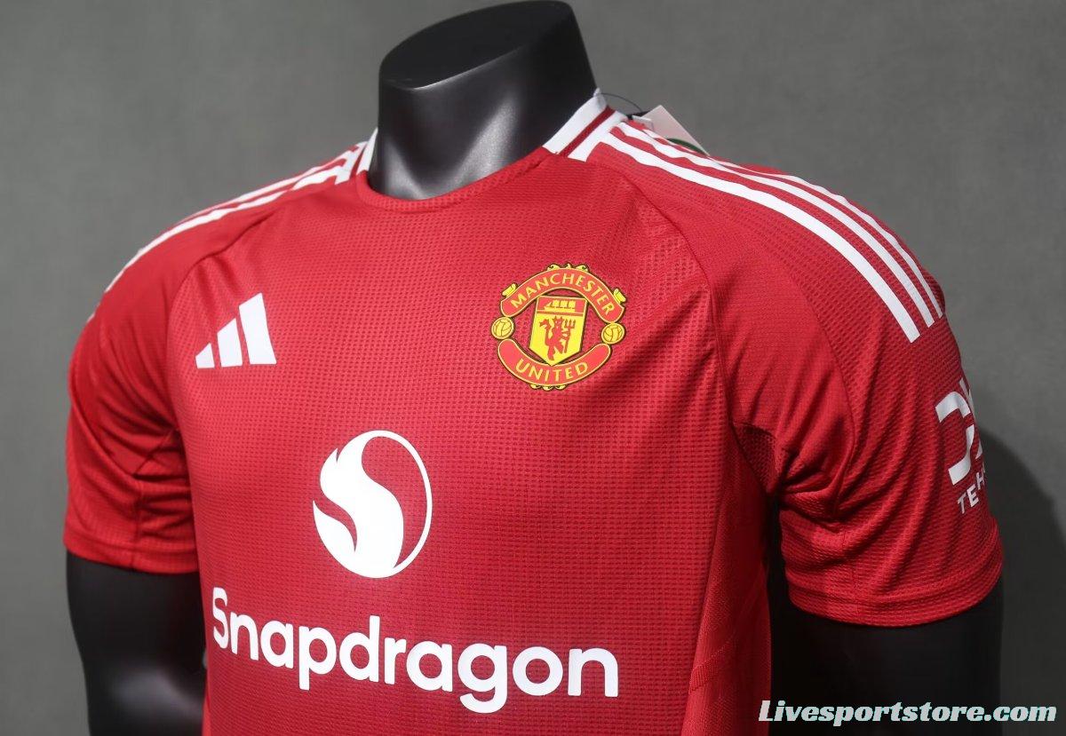 Player Version 24/25 Manchester United Home Jersey