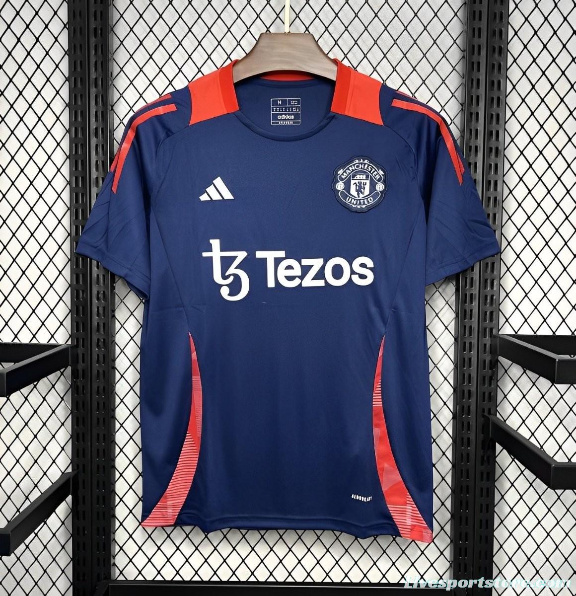 24/25 Manchester United Navy Pre-match Jersey