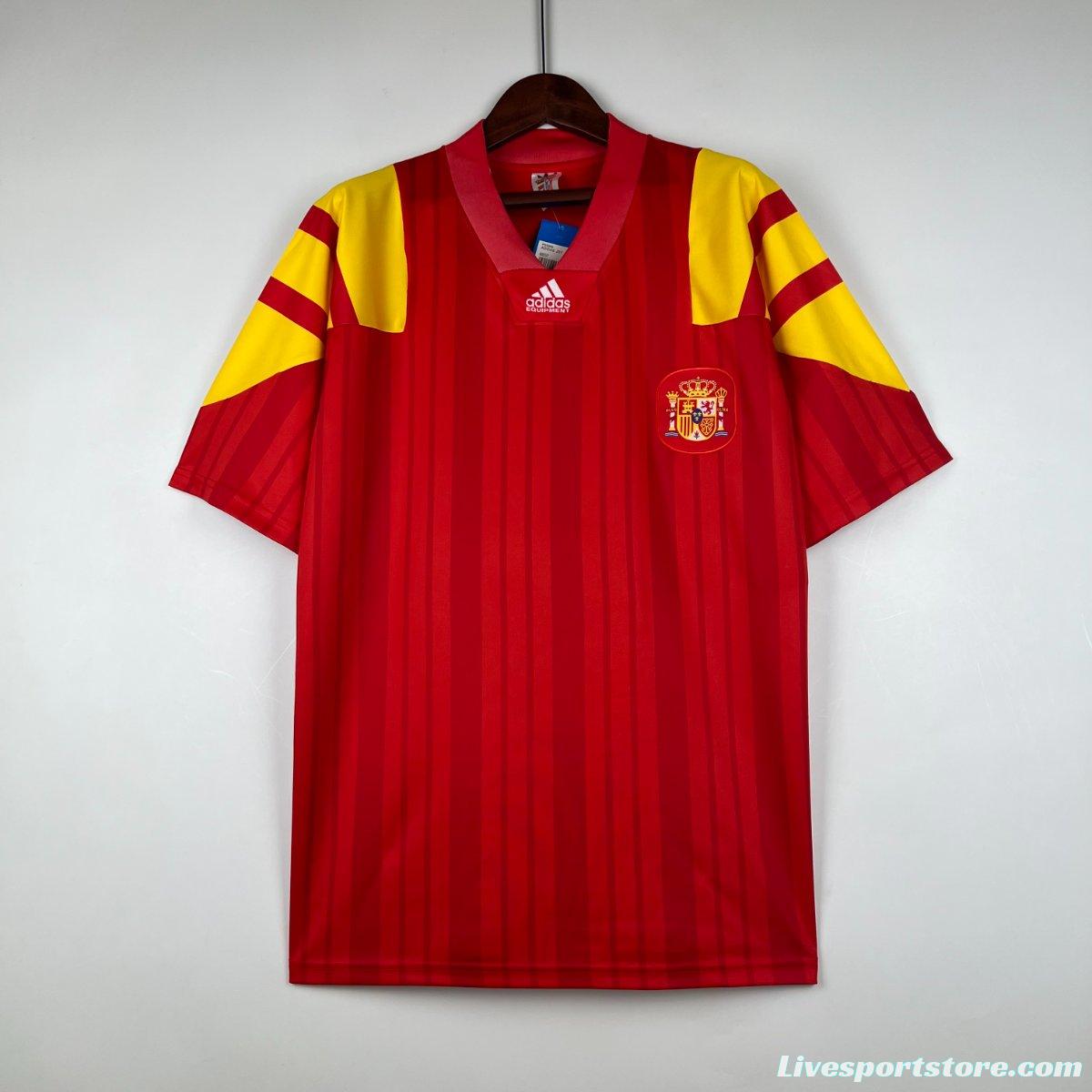 Retro 1992/94 Spain Home Jersey