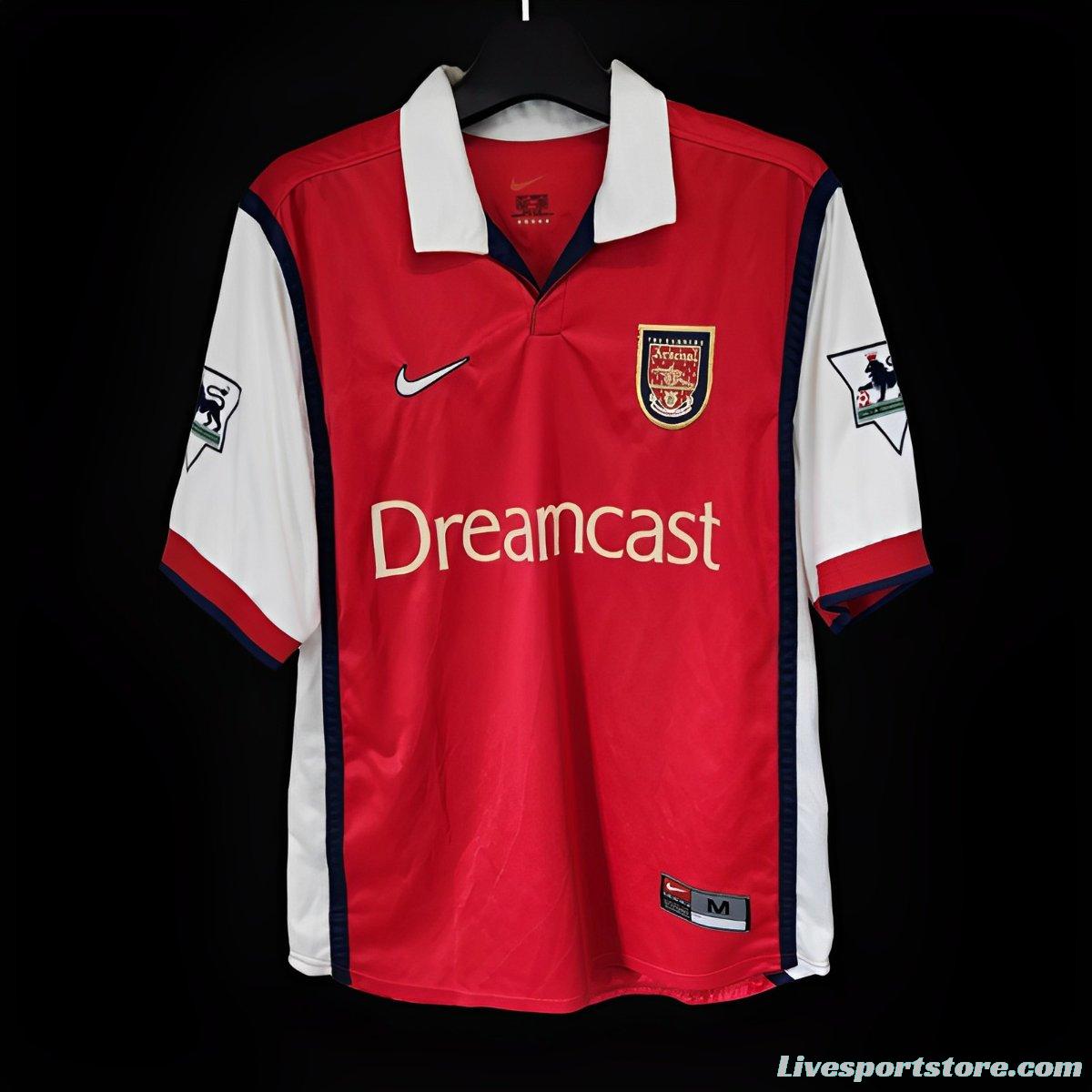 Retro 99/00 Arsenal Home Jersey