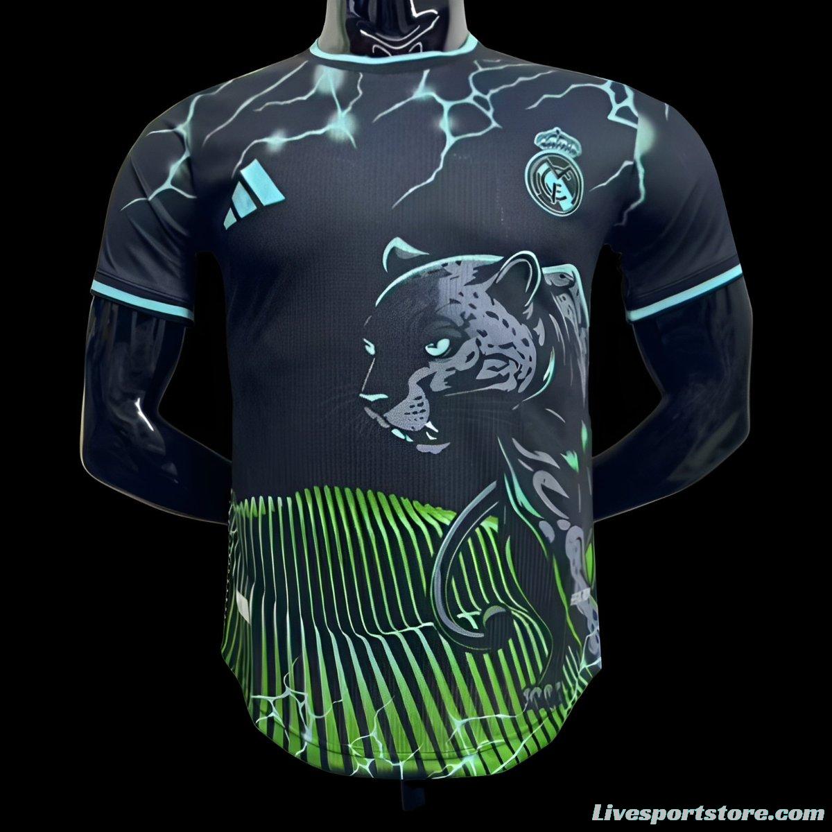 Player Version 24/25 Real Madrid Black/Green Special Jersey