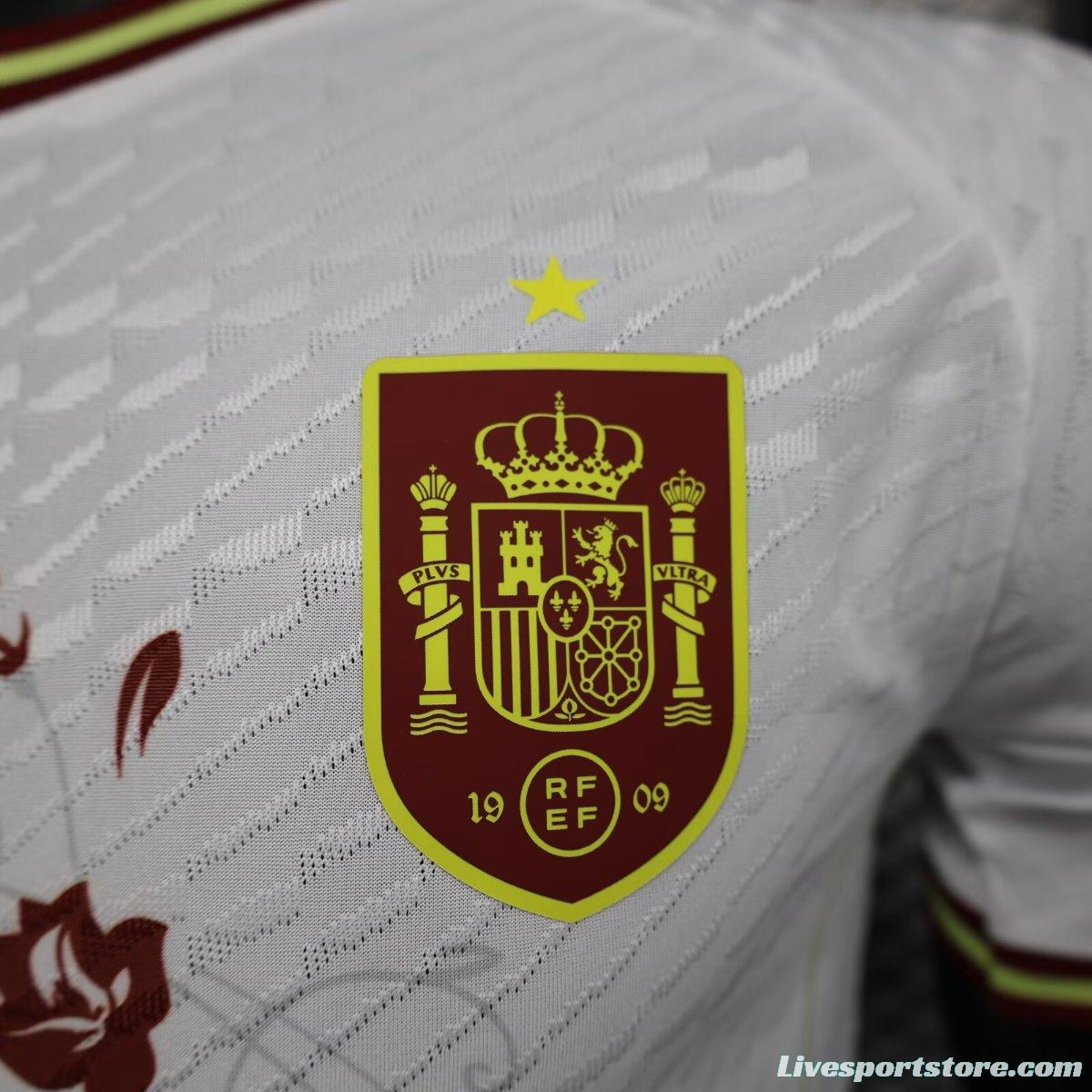 Player Version 2024 Spain White Special Jersey