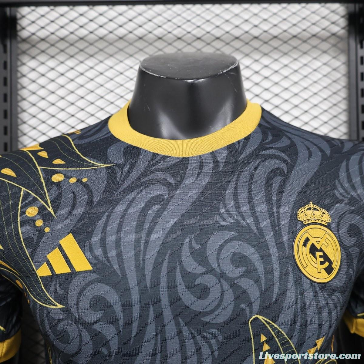 Player Version 24/25 Real Madrid Black/Golden Special Jersey