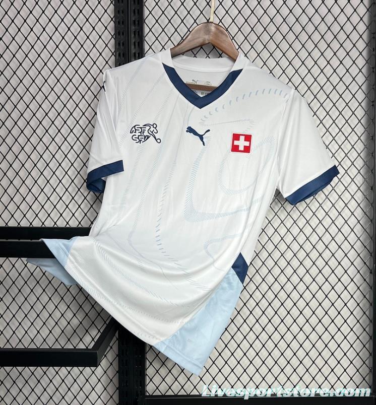 2024 Switzerland Away White Jersey