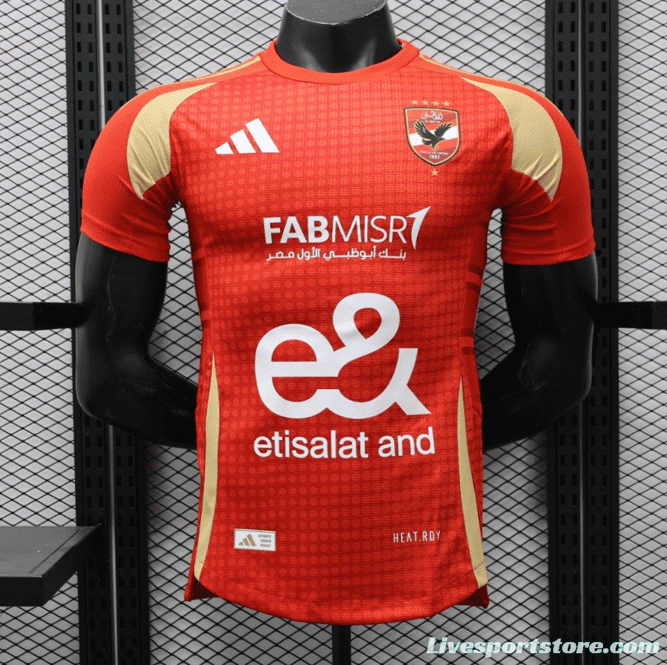 Player Version 24/25 Egypt Al Ahly Home Jersey