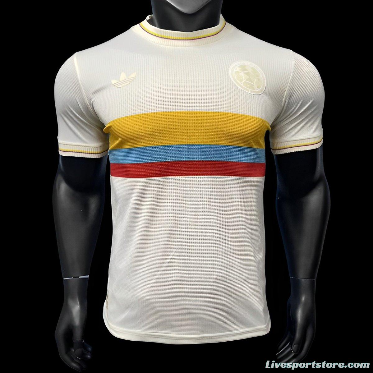 Player Version 2024 Colombia White 120Th Anniversary Jersey