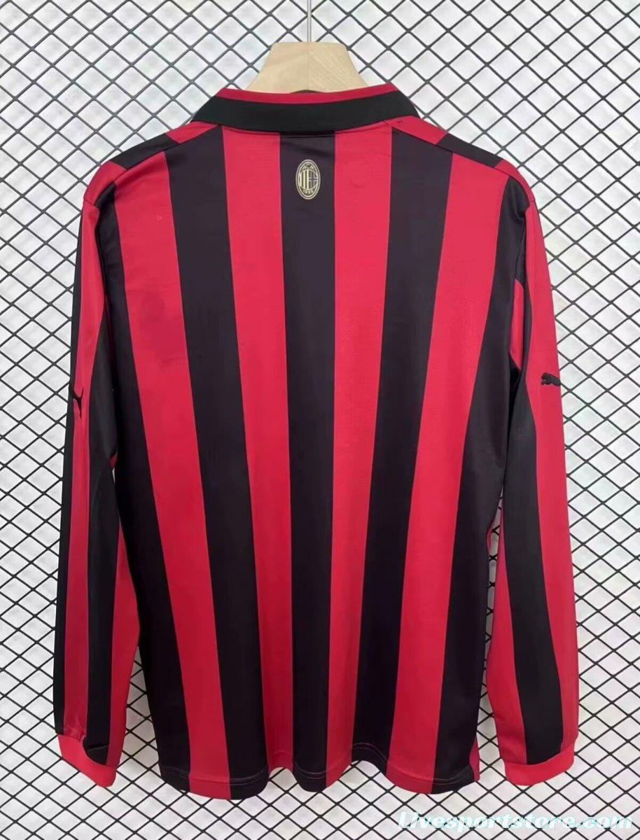 24/25 AC Milan 125Th Anniversary Home Long Sleeve Jersey